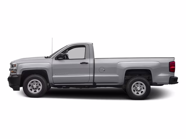 2016 Silver Ice Metallic Chevrolet Silverado 1500 WT RWD Truck