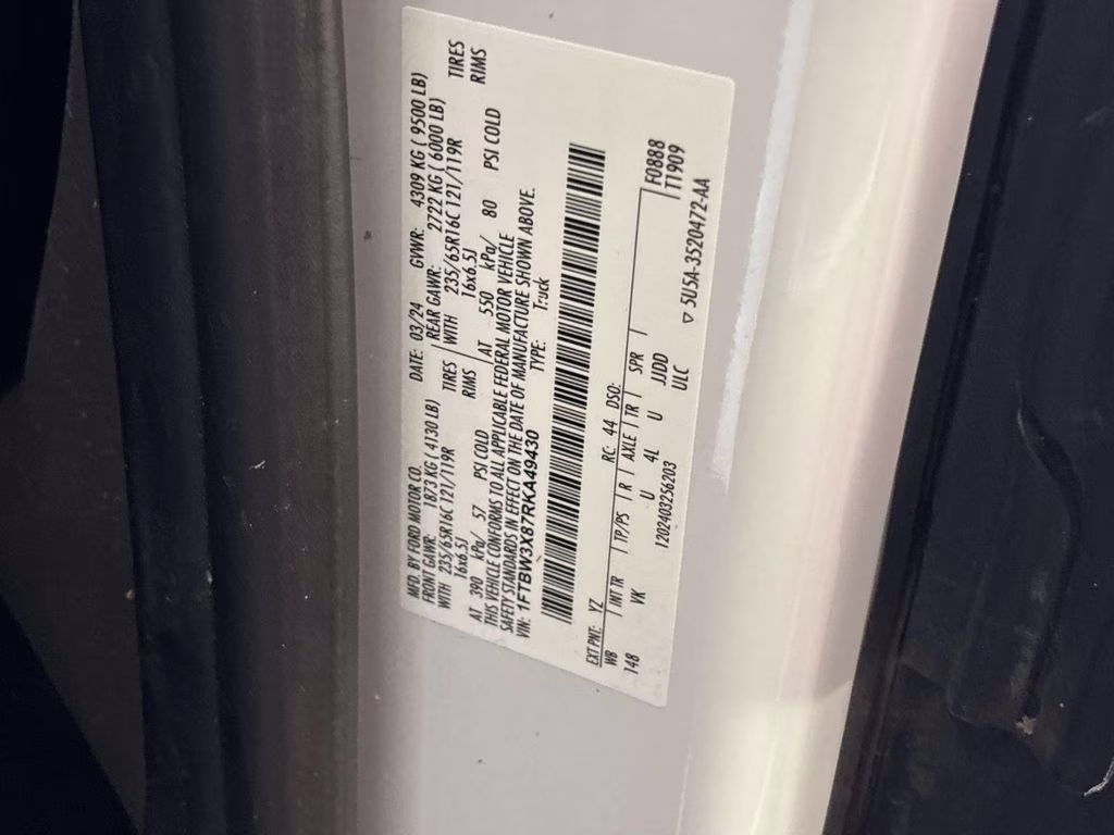 2024 Oxford White Ford Transit-350 Base RWD Van