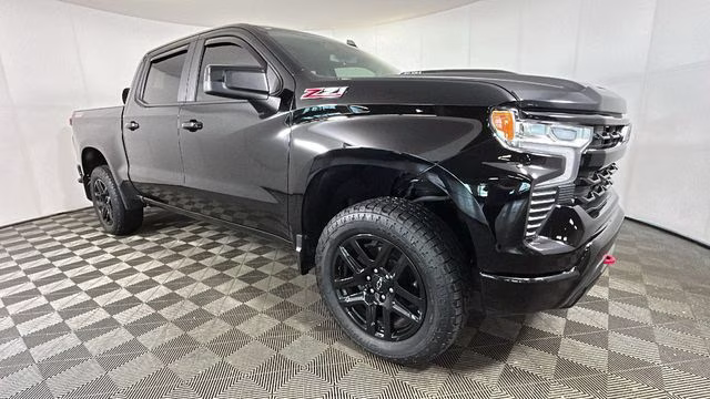 2025 Black Chevrolet Silverado 1500 LT Trail Boss 4X4 Truck