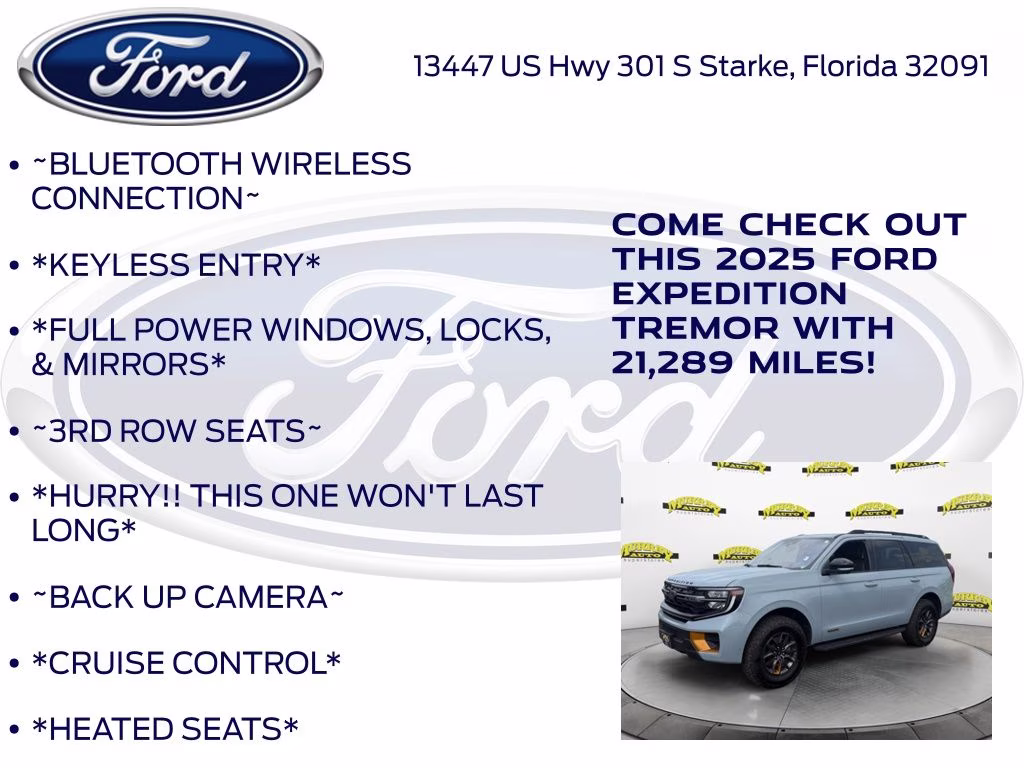 2025 Gray Metallic Ford Expedition Tremor 4X4 SUV