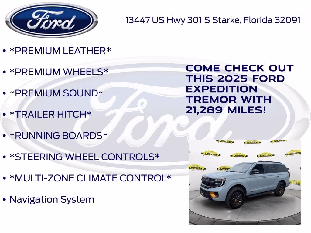 2025 Gray Metallic Ford Expedition Tremor 4X4 SUV
