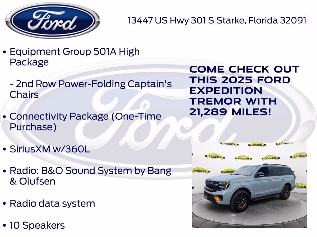 2025 Gray Metallic Ford Expedition Tremor 4X4 SUV