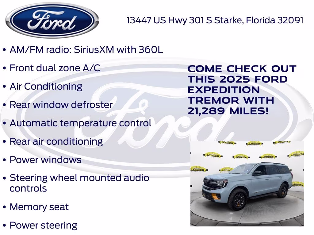 2025 Gray Metallic Ford Expedition Tremor 4X4 SUV