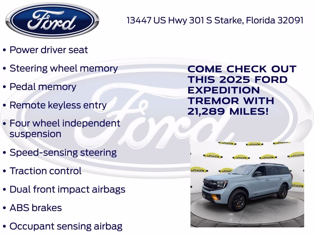 2025 Gray Metallic Ford Expedition Tremor 4X4 SUV