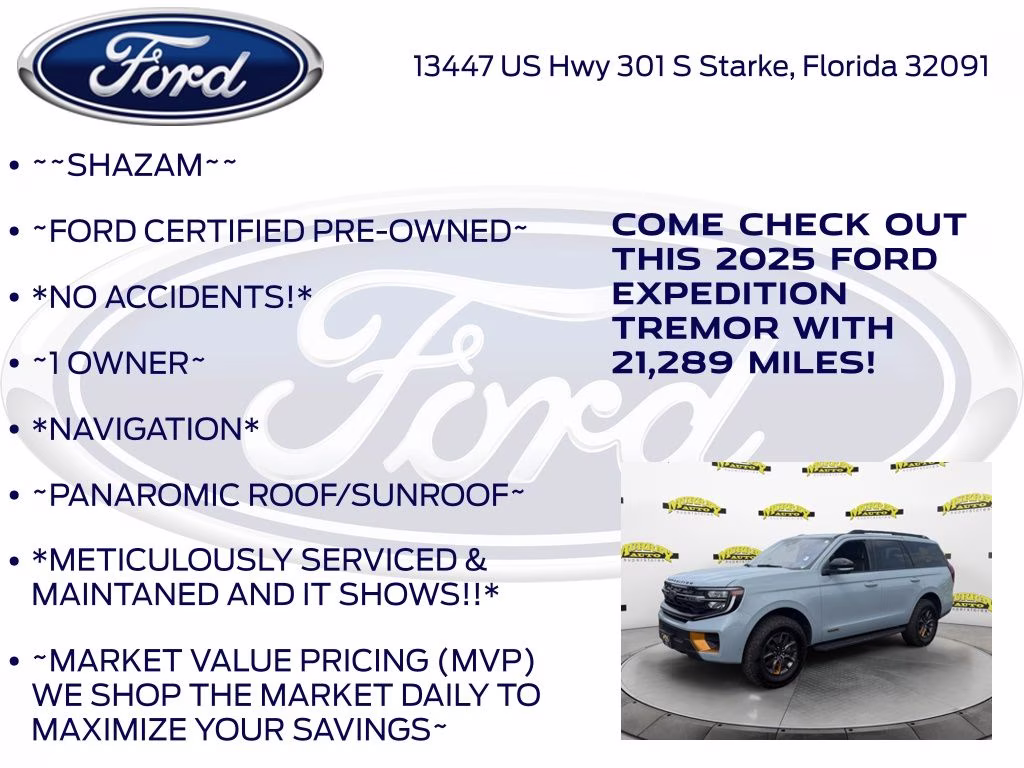 2025 Gray Metallic Ford Expedition Tremor 4X4 SUV