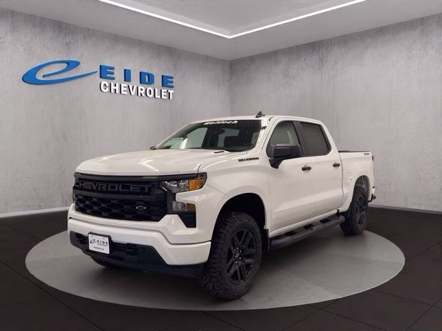 2026 Summit White Chevrolet Silverado 1500 Custom 4X4 Truck