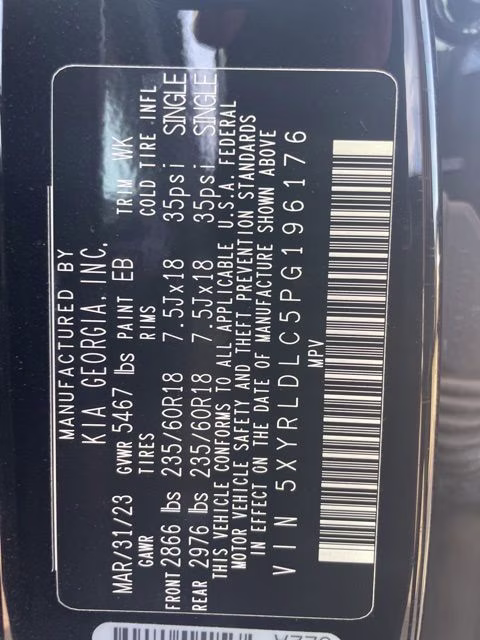 2023 Ebony Black Kia Sorento X-Line S AWD SUV