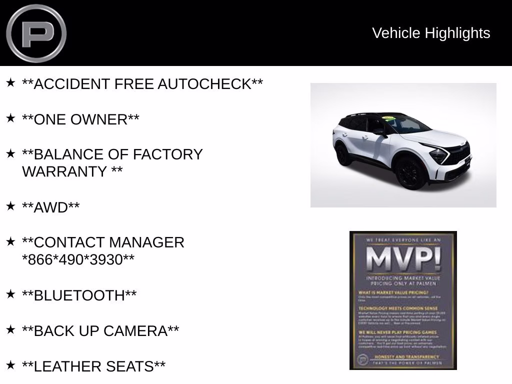 2023 Glacier White Pearl/Ebony Black Roof Kia Sportage X-Pro Prestige AWD SUV