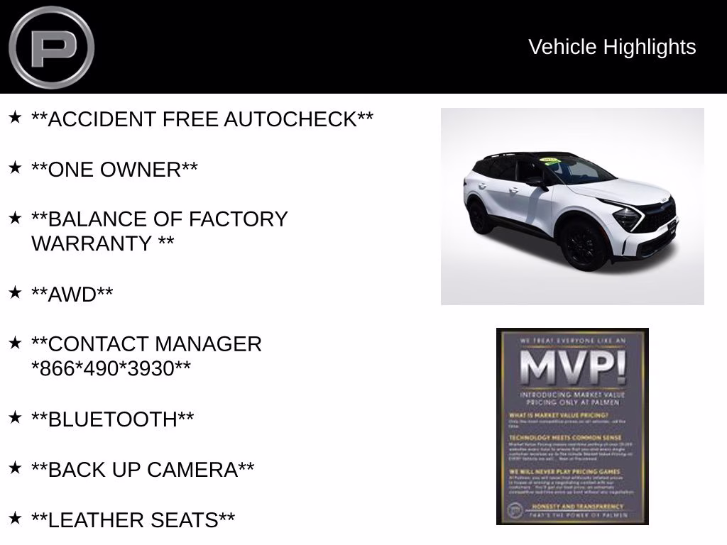 2023 Glacier White Pearl/Ebony Black Roof Kia Sportage X-Pro Prestige AWD SUV