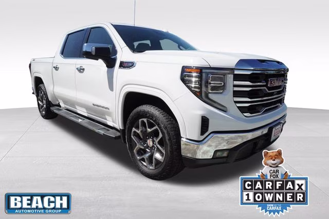 2025 Summit White GMC Sierra 1500 SLT 4X4 Truck