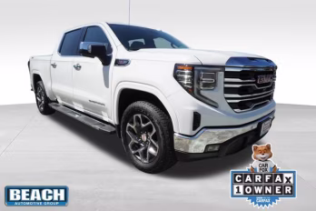 2025 Summit White GMC Sierra 1500 SLT 4X4 Truck