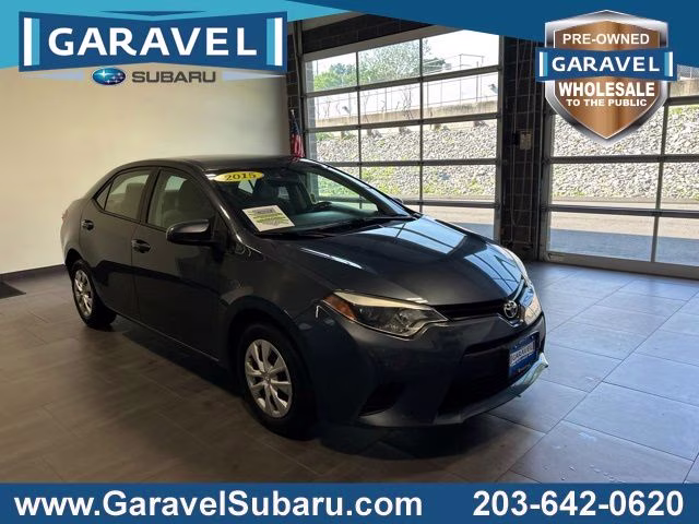 2015 Slate Metallic Toyota Corolla L FWD Sedan