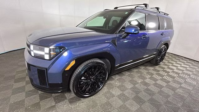 2026 Atlantis Blue Hyundai Santa Fe Calligraphy AWD SUV