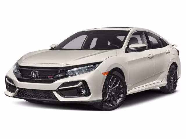 2020 White Honda Civic Si FWD Sedan