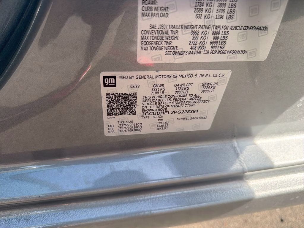 2023 Sterling Gray Metallic Chevrolet Silverado 1500 ZR2 4X4 Truck