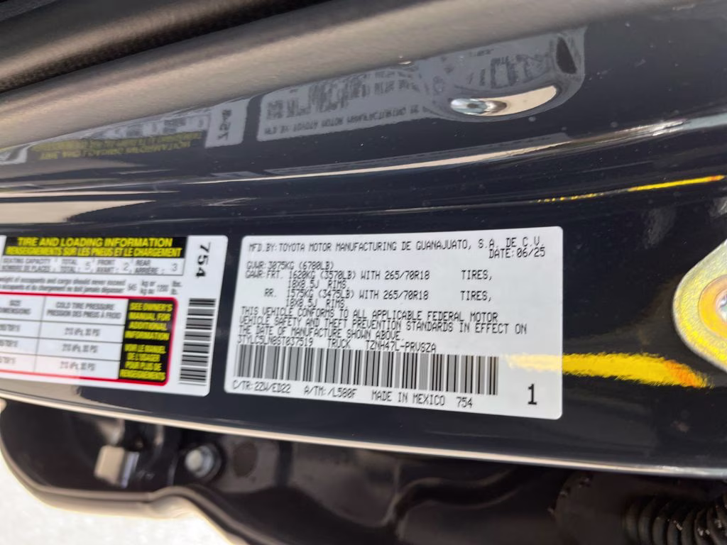 2025 Black Toyota Tacoma Hybrid TRD Pro 4X4 Truck
