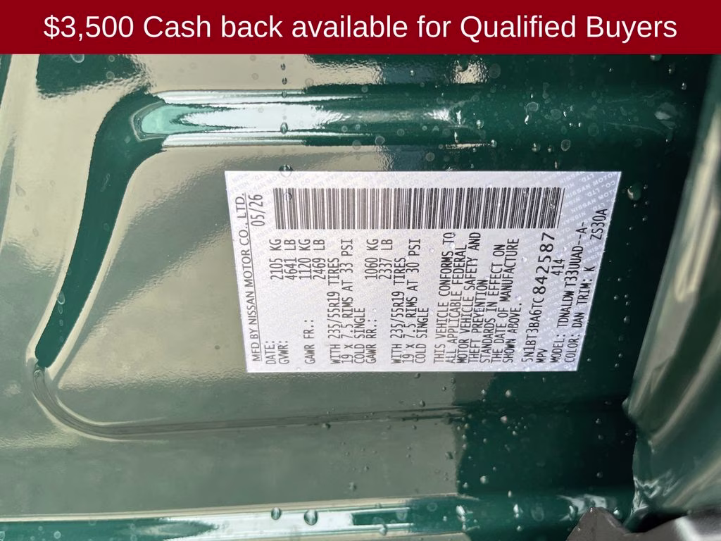 2026 Obsidian Green Nissan Rogue Dark Armor FWD SUV