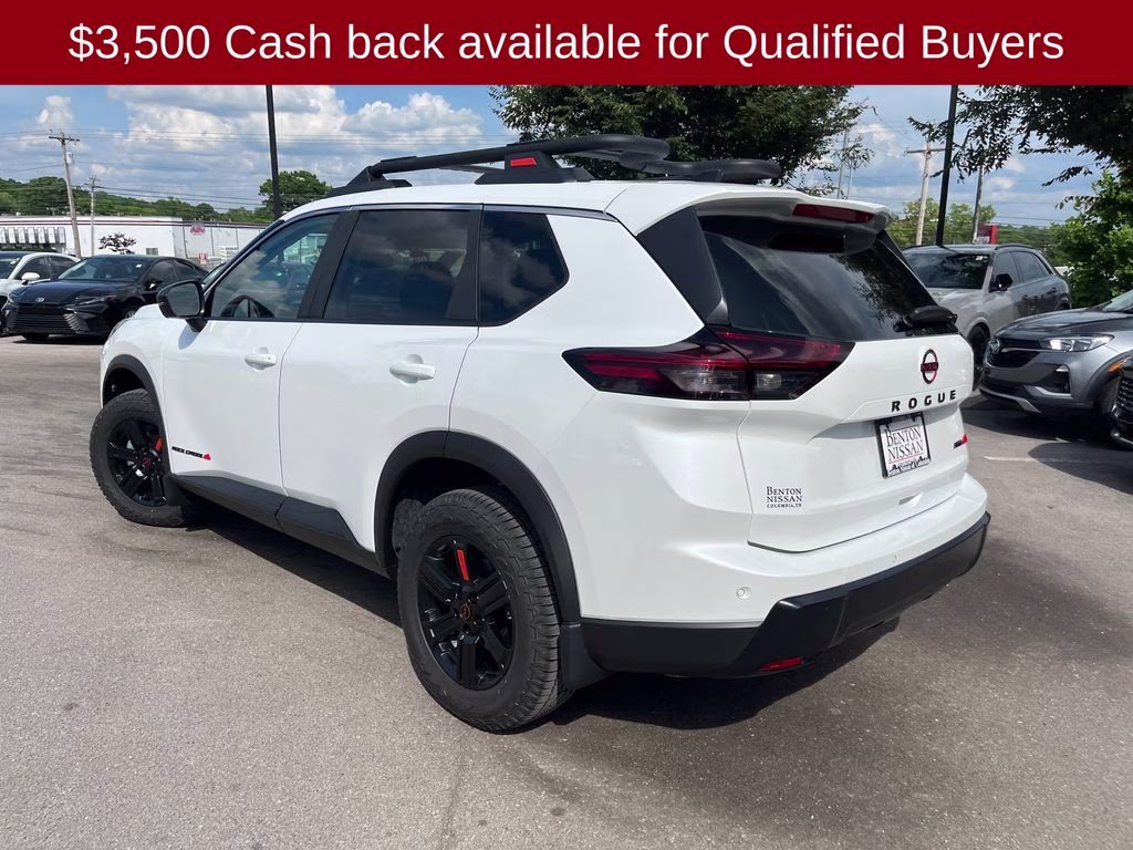 2026 Everest White Pearl Tricoat Nissan Rogue Rock Creek AWD SUV