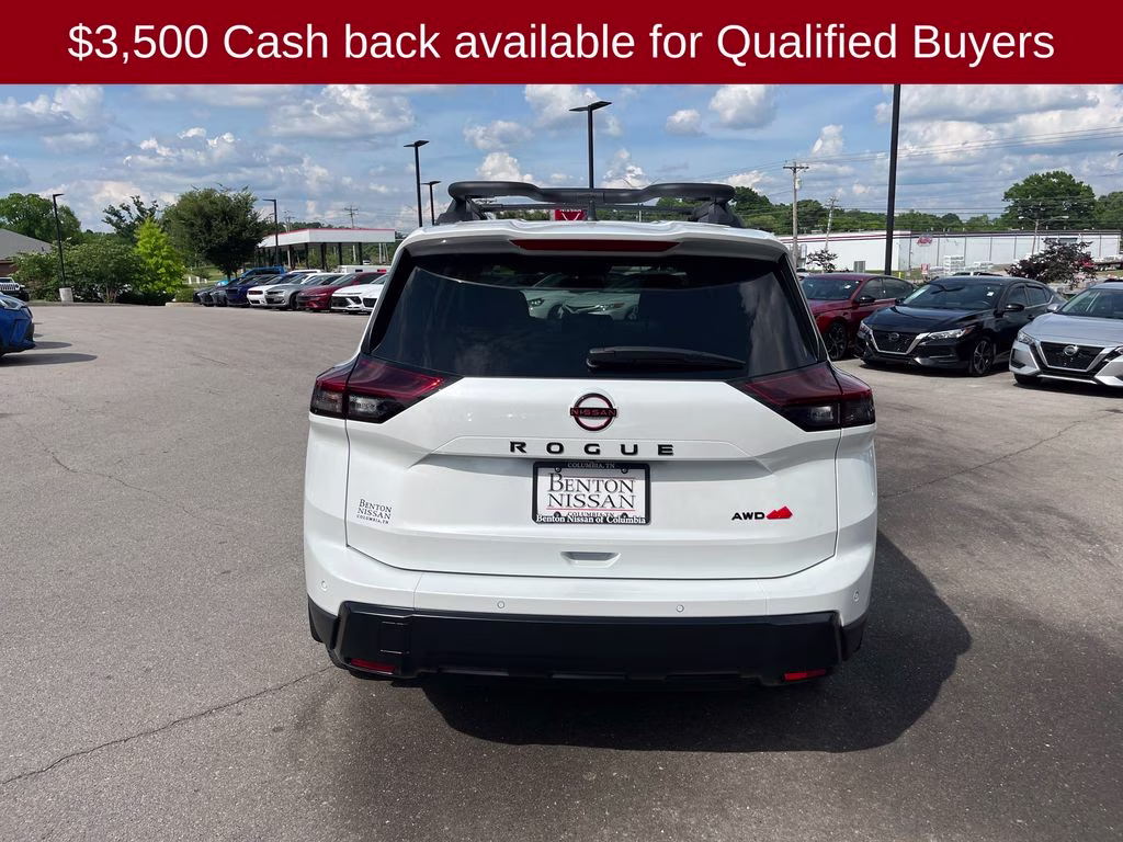 2026 Everest White Pearl Tricoat Nissan Rogue Rock Creek AWD SUV