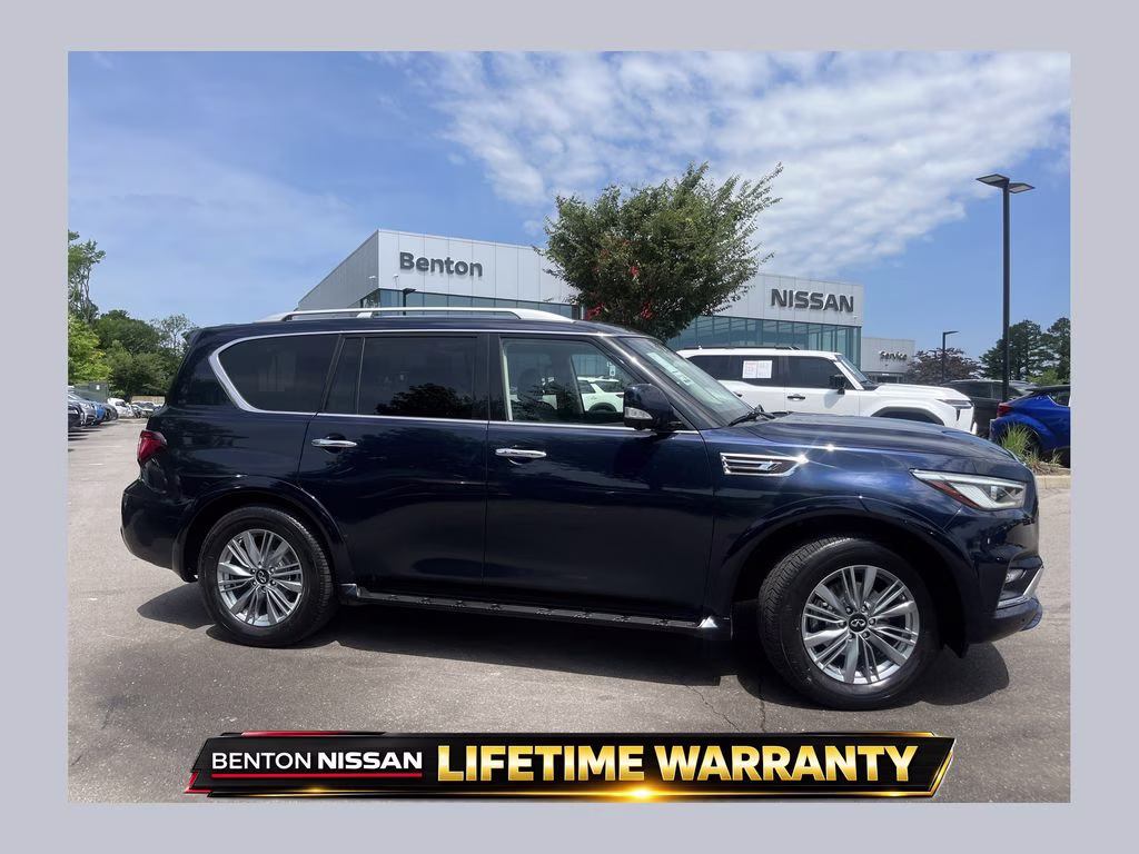 2024 Hermosa Blue INFINITI QX80 LUXE 4X4 SUV