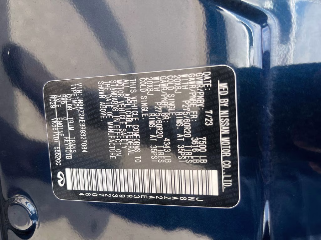 2024 Hermosa Blue INFINITI QX80 LUXE 4X4 SUV