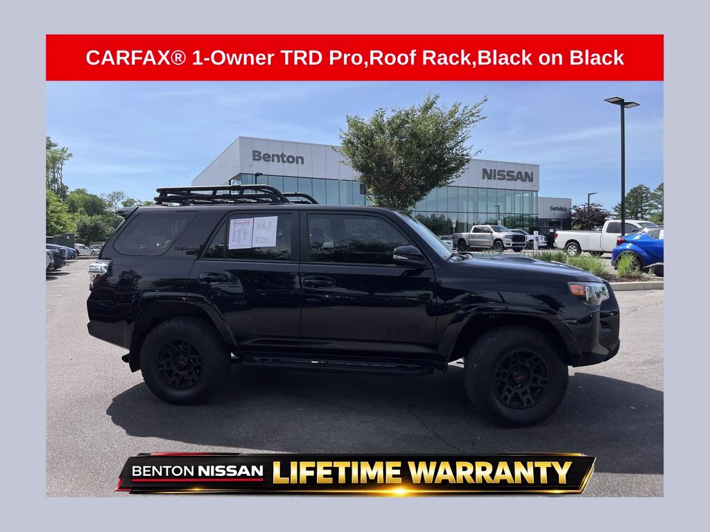 2024 Midnight Black Metallic Toyota 4Runner TRD Pro 4X4 SUV