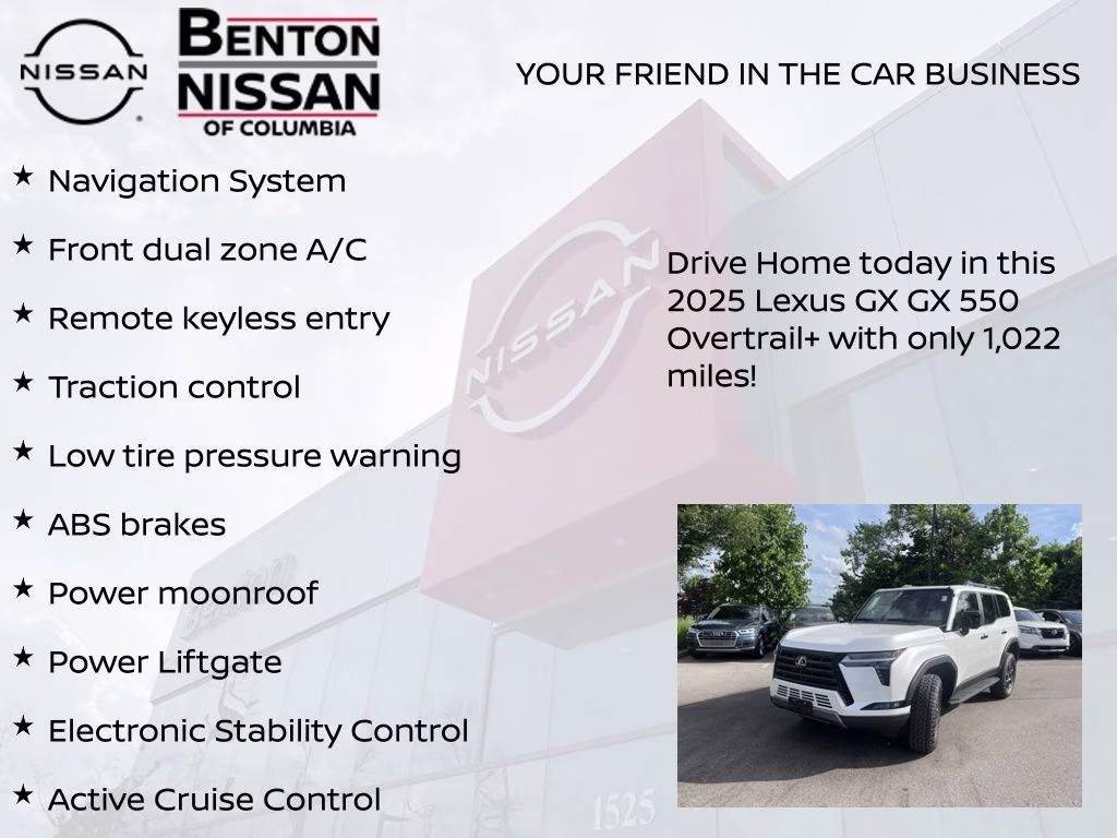 2025 Eminent White Pearl Lexus GX 550 Overtrail 4X4 SUV