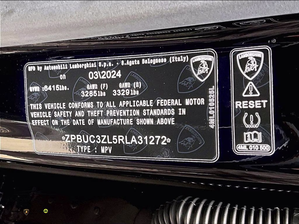 2024 Nero Noctis Metallic Lamborghini Urus Performante AWD SUV