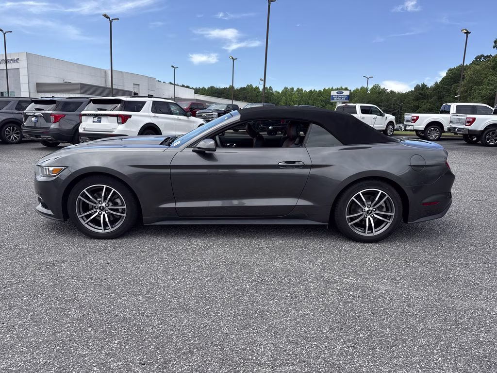 2015 Magnetic Metallic Ford Mustang EcoBoost Premium RWD Convertible