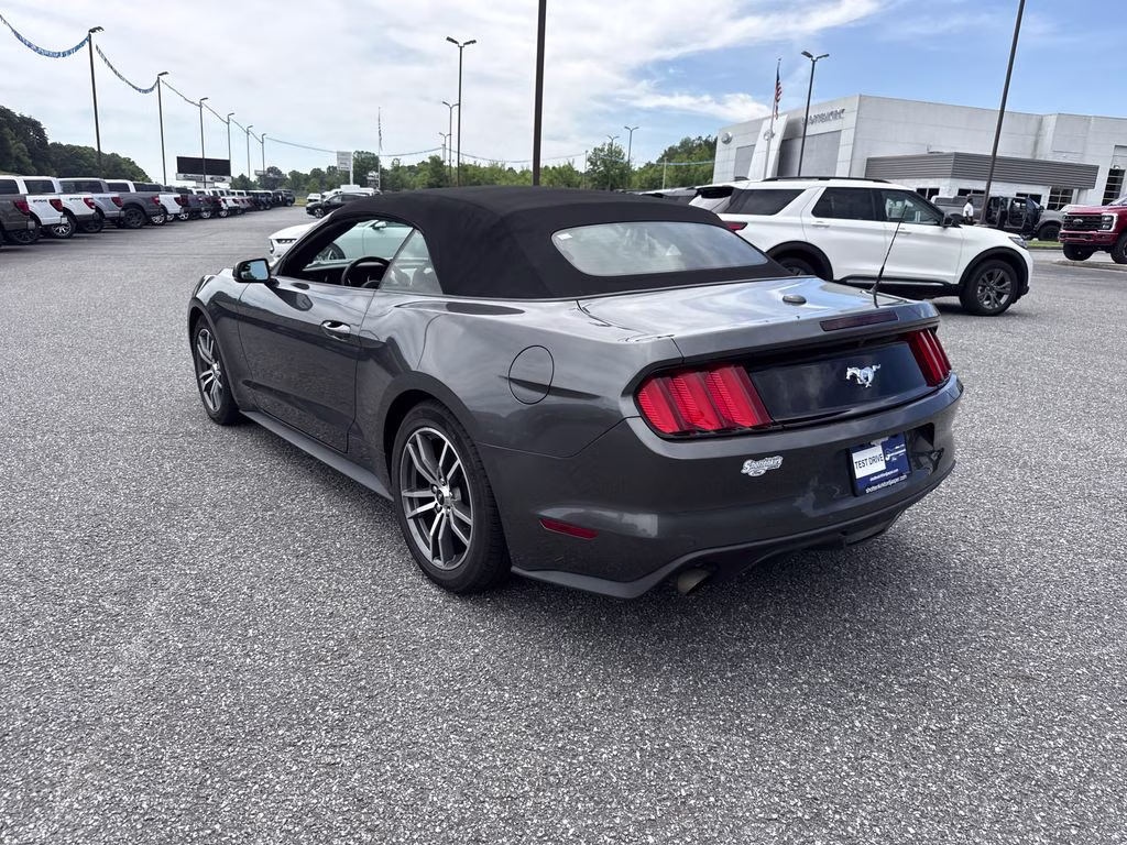 2015 Magnetic Metallic Ford Mustang EcoBoost Premium RWD Convertible