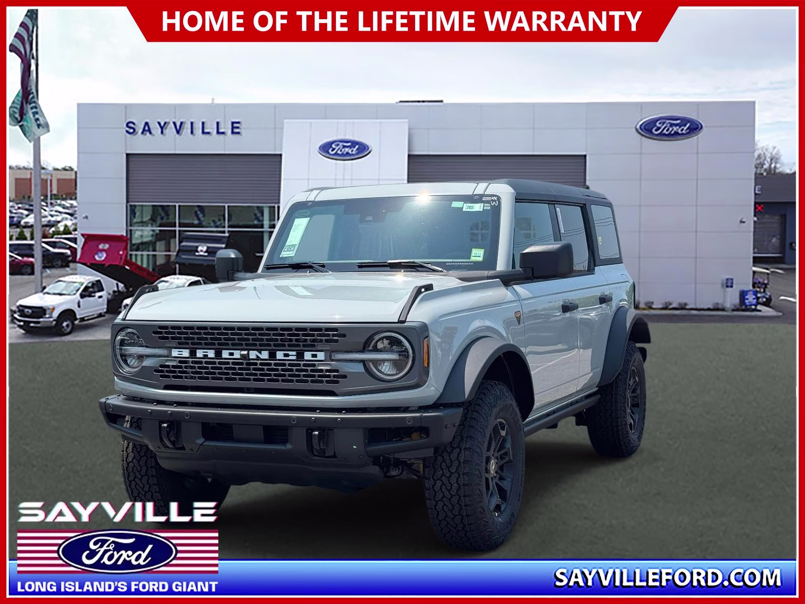 2026 Avalanche Gray Ford Bronco Badlands 4 Door Advanced 4x4 4X4 SUV