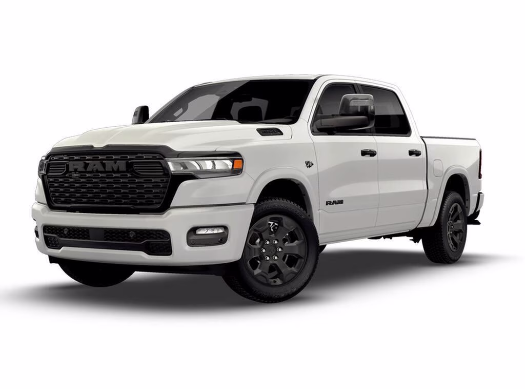 2026 Bright White Clear Coat Ram 1500 1500 Big Horn Crew Cab 4x4 5'7' Box 4X4 Truck