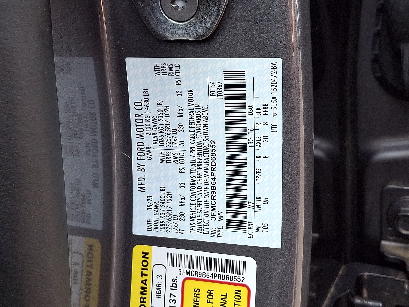 2023 Carbonized Gray Metallic - M7 Ford Bronco Sport Big Bend 4X4