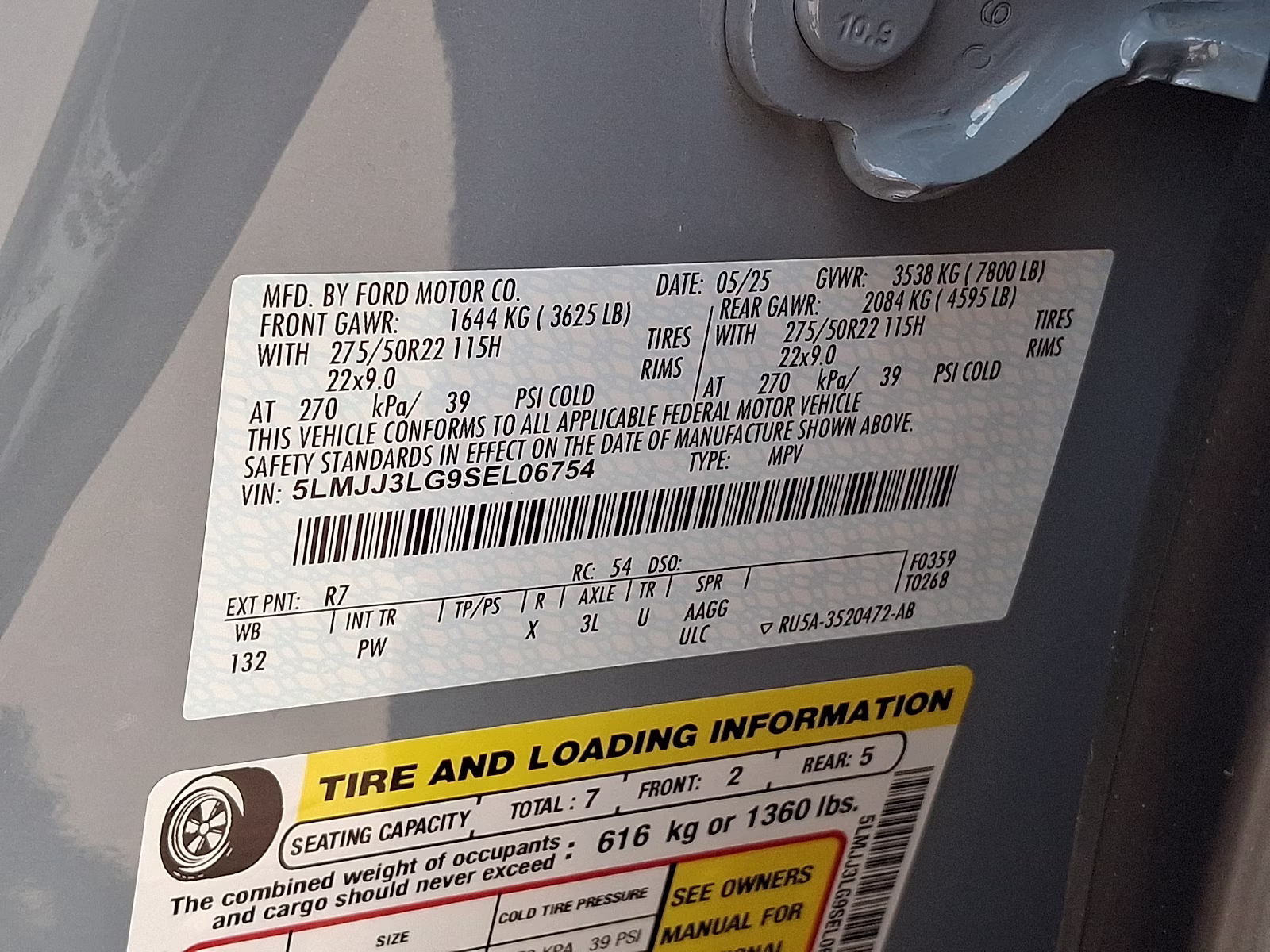 2025 Gray Mist Metallic Tri-Coat - R7 Lincoln Navigator Reserve L 4X4