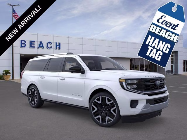 2026 White Ford Expedition Max Platinum 4X4 SUV