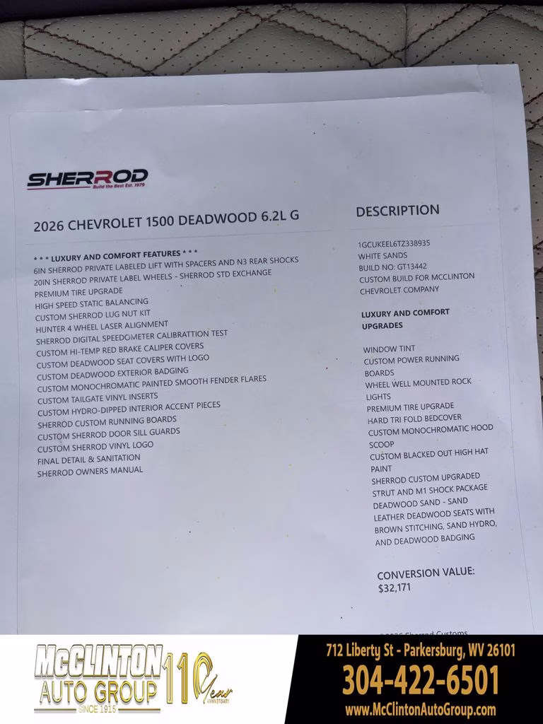 2026 White Sands Chevrolet Silverado 1500 RST 4X4 Truck