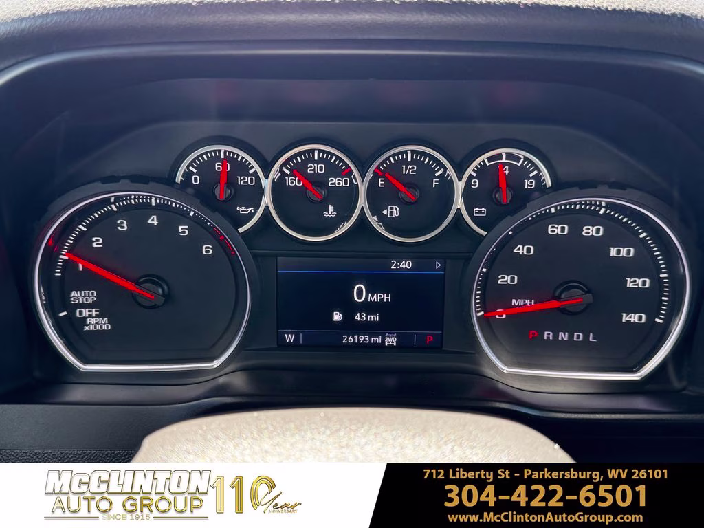 2021 Black Chevrolet Silverado 1500 LT Trail Boss 4X4 Truck