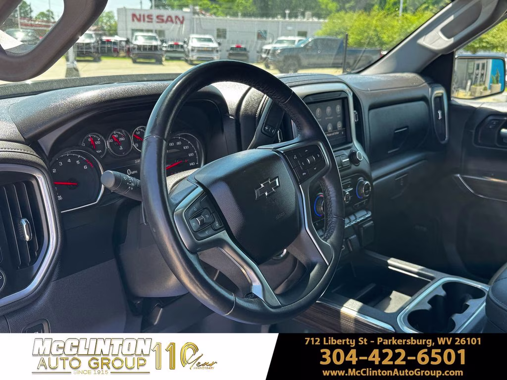 2021 Black Chevrolet Silverado 1500 LT Trail Boss 4X4 Truck