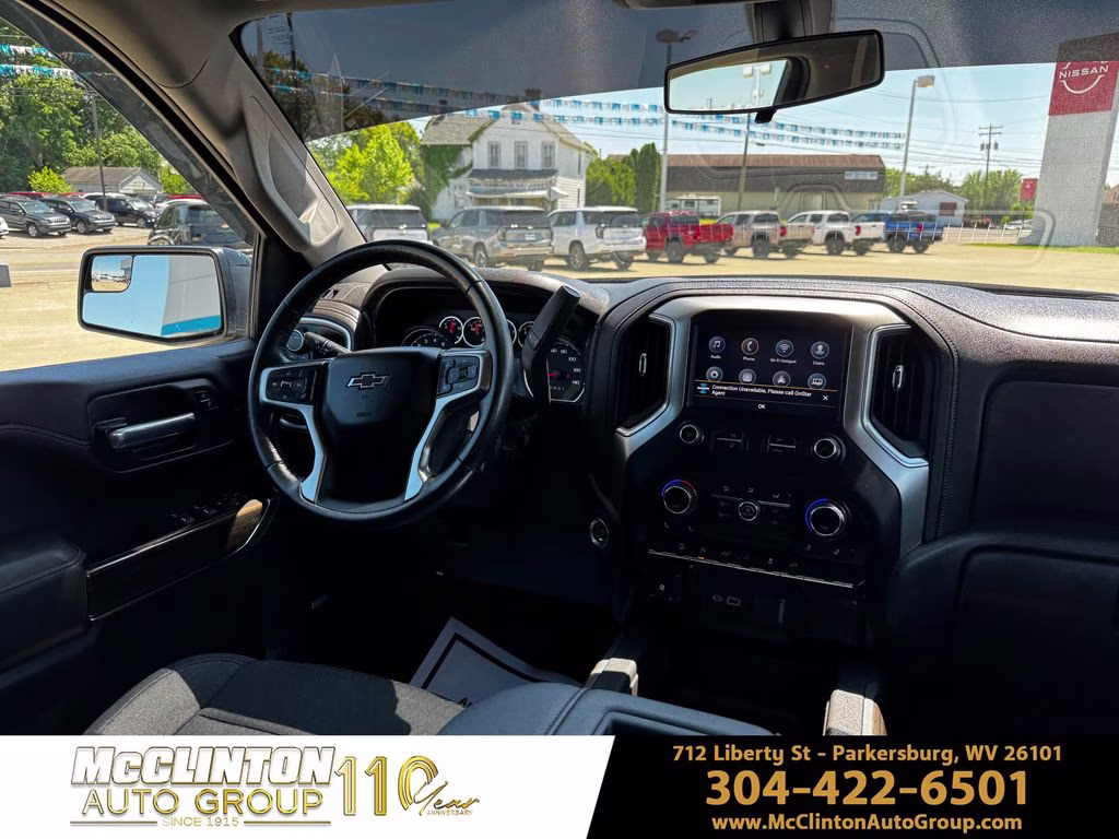 2021 Black Chevrolet Silverado 1500 LT Trail Boss 4X4 Truck