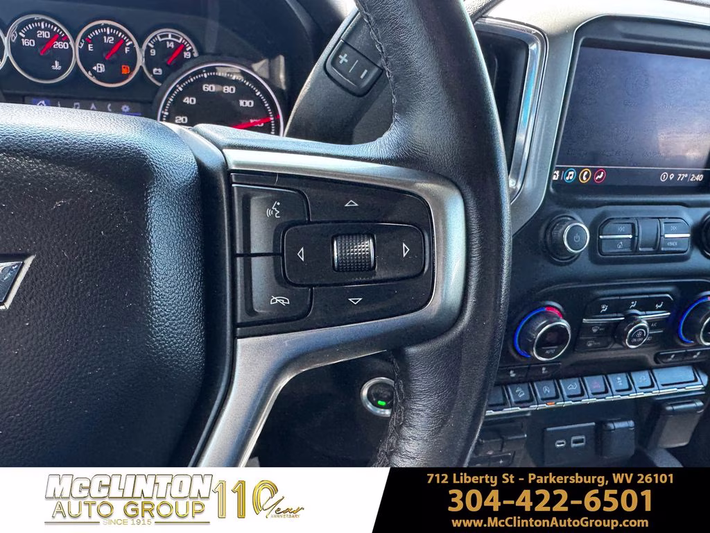 2021 Black Chevrolet Silverado 1500 LT Trail Boss 4X4 Truck