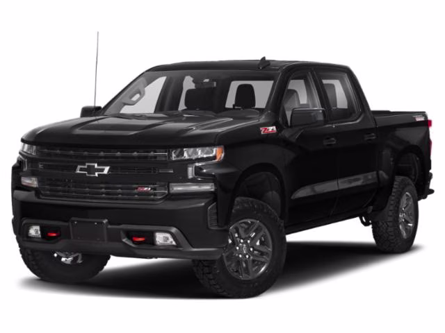 2021 Black Chevrolet Silverado Trail Boss-LT 4X4 Truck