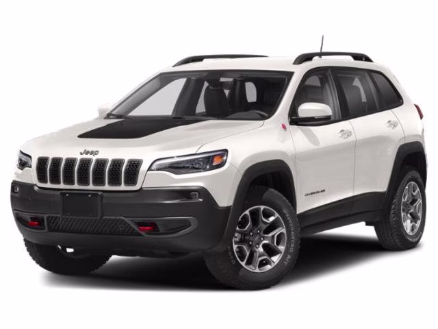2019 Pearl White Pearlcoat Jeep Cherokee Trailhawk 4X4 SUV