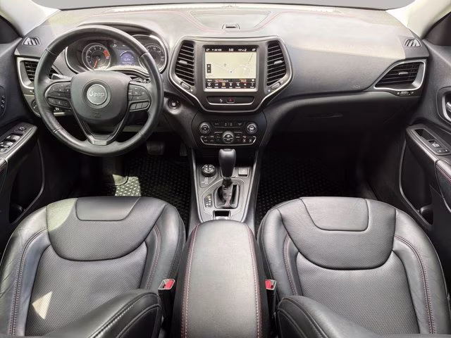 2019 Pearl White Pearlcoat Jeep Cherokee Trailhawk 4X4 SUV