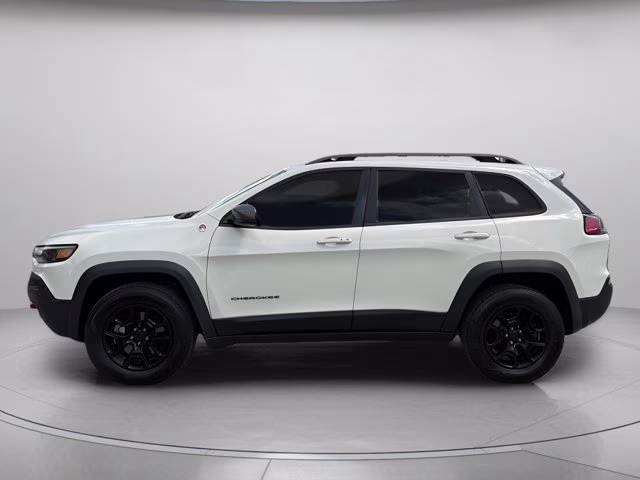 2019 Pearl White Pearlcoat Jeep Cherokee Trailhawk 4X4 SUV