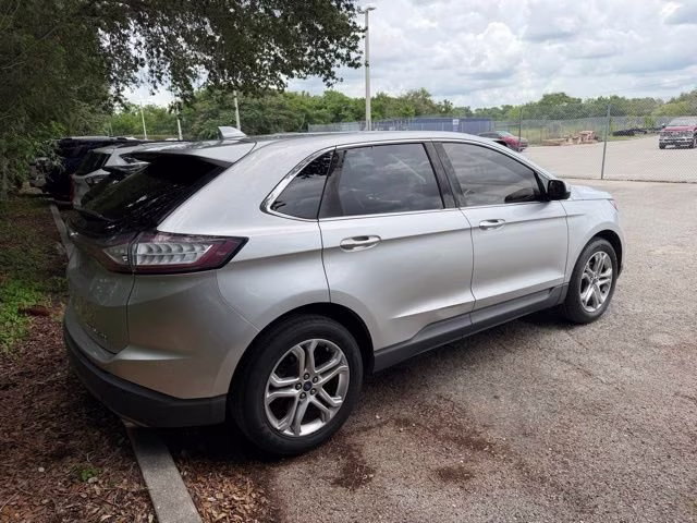 2018 Ingot Silver Ford Edge Titanium FWD SUV