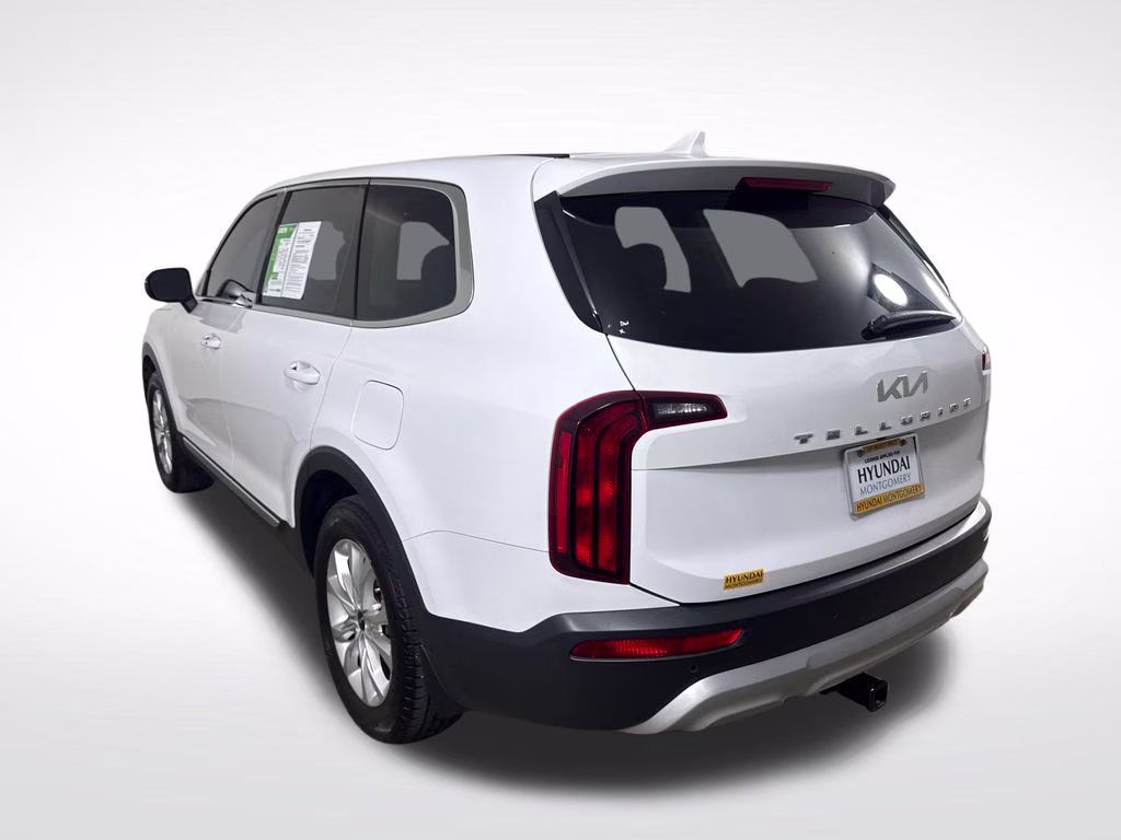 2022 Glacial White Pearl Kia Telluride LX FWD SUV