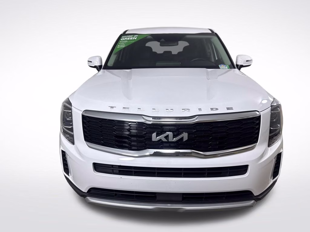 2022 Glacial White Pearl Kia Telluride LX FWD SUV