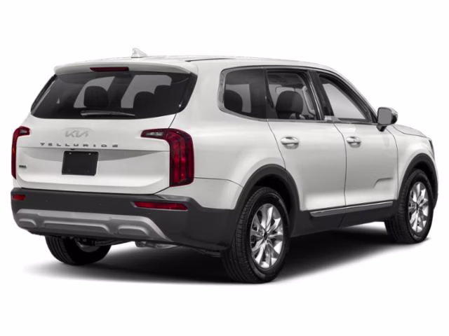 2022 Glacial White Pearl Kia Telluride LX FWD SUV