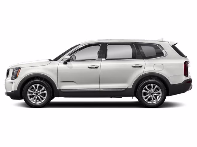 2022 Glacial White Pearl Kia Telluride LX FWD SUV