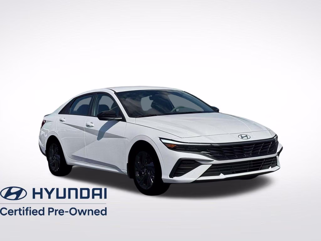2026 Serenity White Pearl Hyundai Elantra SEL Sport FWD Sedan
